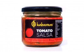 Habanero Tomato Salsa   Glass Jar  270 grams